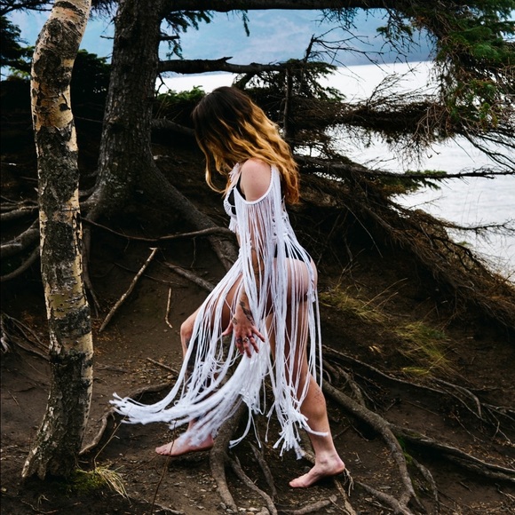 Handmade Macramé Dress Unique Small - Picture 8 of 17